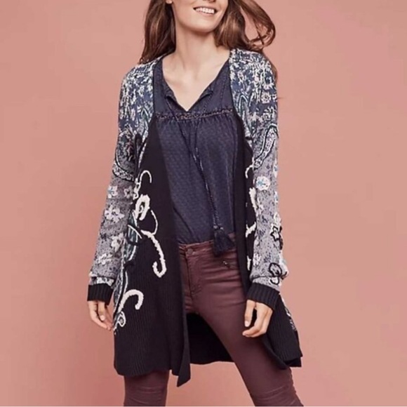 Anthropologie Sweaters - Anthropologie HWR Monogram Emmia Cardigan Sweater